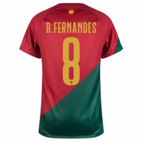 Portugal Home Shirt 22/23 - Red - B. Fernandes