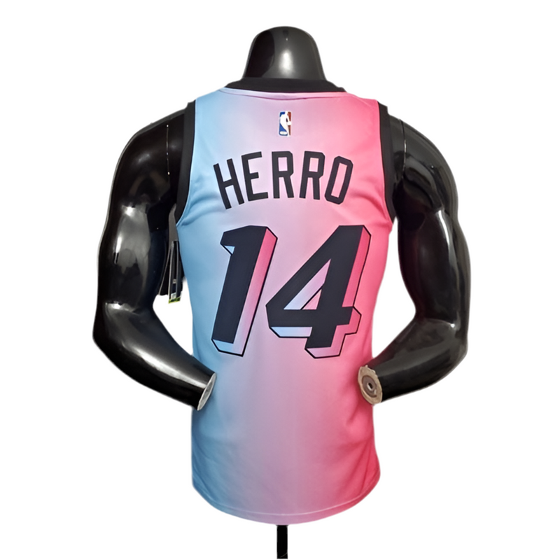 Miami Heat Men's NBA Tank Top - Pink and Blue