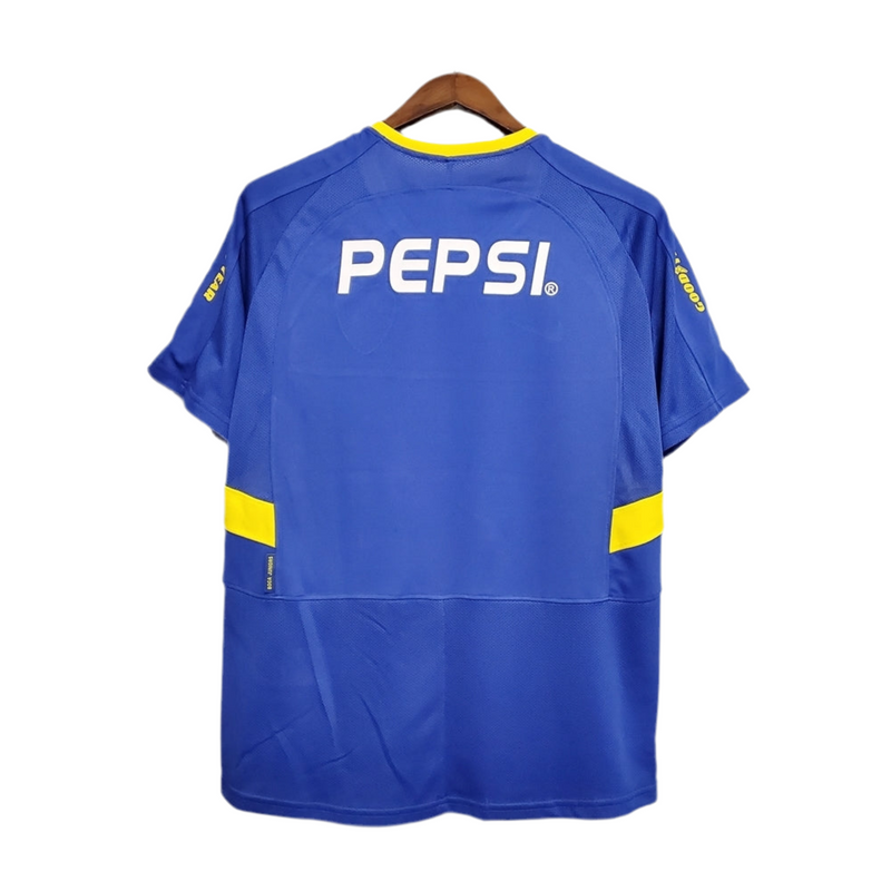 Boca Juniors Retro 03/04 Blue and Yellow Jersey