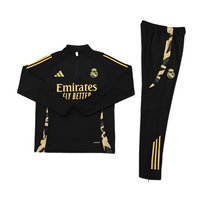 Real Madrid 24/25 Tracksuit - Black