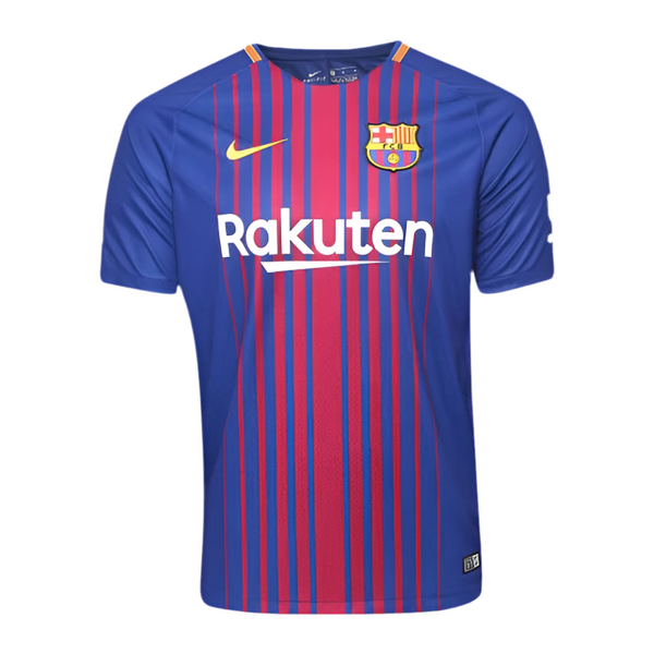 Barcelona Retro Home Shirt 17/18 - Blue and Maroon