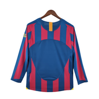 Barcelona Long Sleeve T-Shirt 05/06 - Maroon