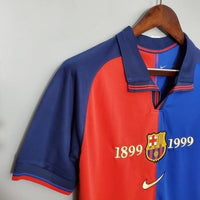 Pull Barcelone 100 Ans Rétro 1999 - Bleu et Vert