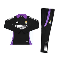 Real Madrid 24/25 Tracksuit - Black
