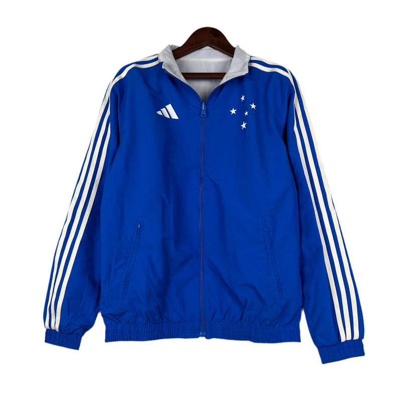 Cruzeiro 23/24 Double-Sided Windbreaker - Blue and White