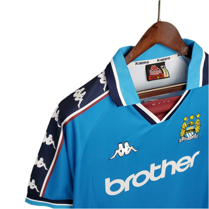 Manchester City Retro 1997/1998 Shirt - Blue