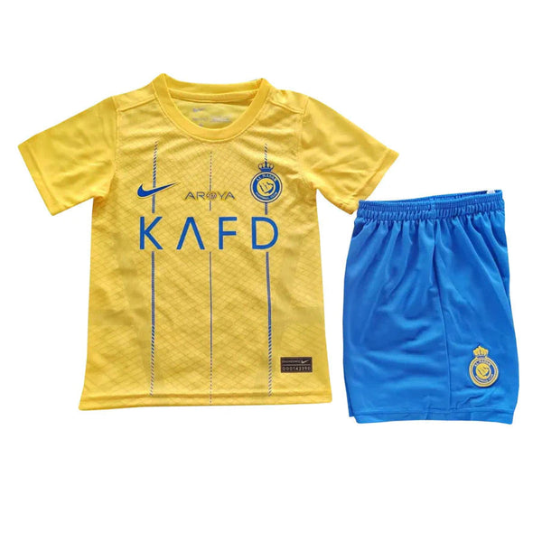 Al-Nassr I 23/24 Children's Kit - Blue and Yellow