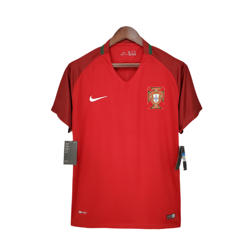 Portugal Retro 2016 Jersey - Red