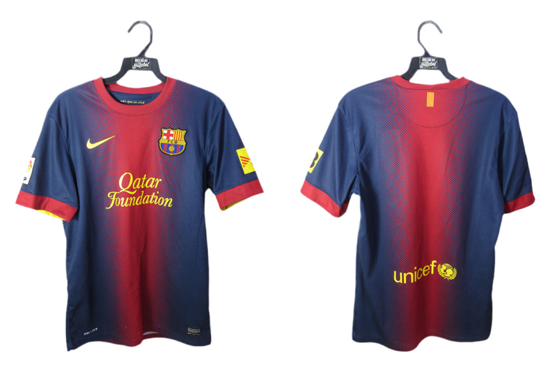 Barcelona Retro 2012/2013 Shirt - Blue and Maroon