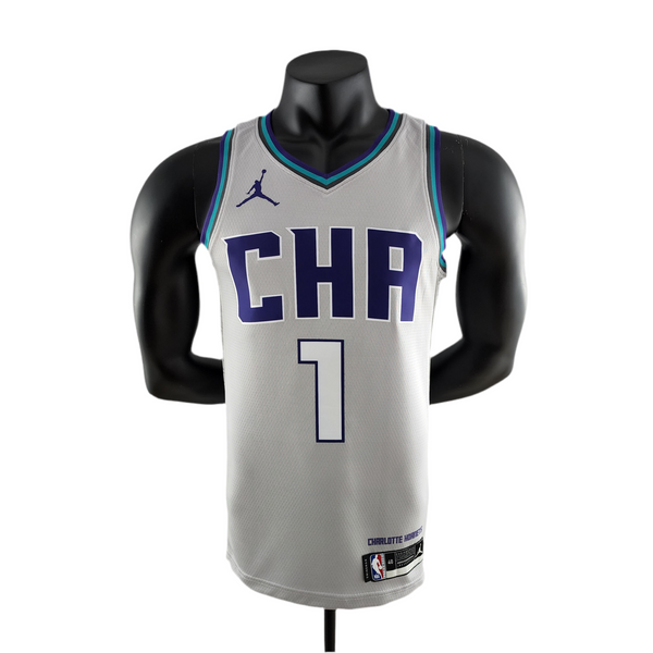 Charlotte Hornets Men's NBA Tank Top - Grey