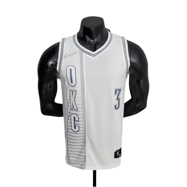 Oklahoma City Thunder 75th Anniversary Men's NBA Tank Top - White