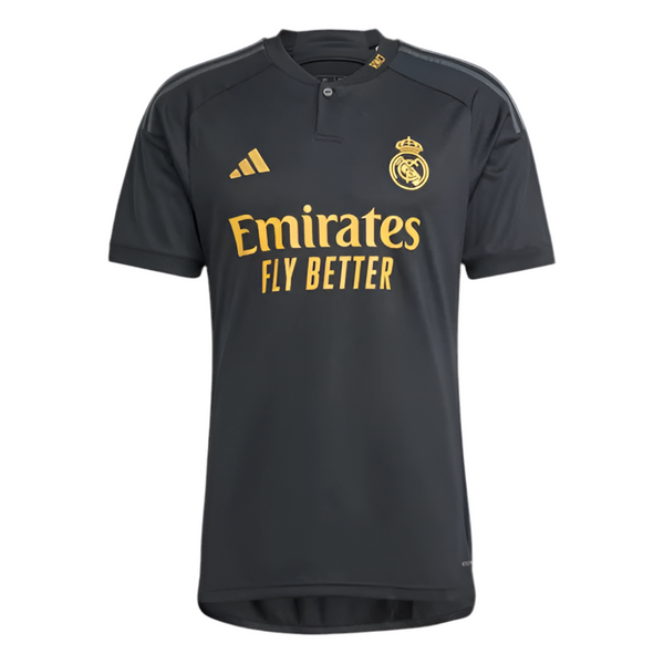 Real Madrid Third Jersey 23/24 - Black and Yellow