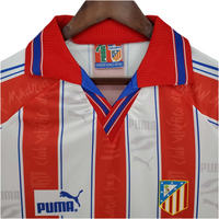 Atlético de Madrid Retro 1996/1997 White and Red Shirt -