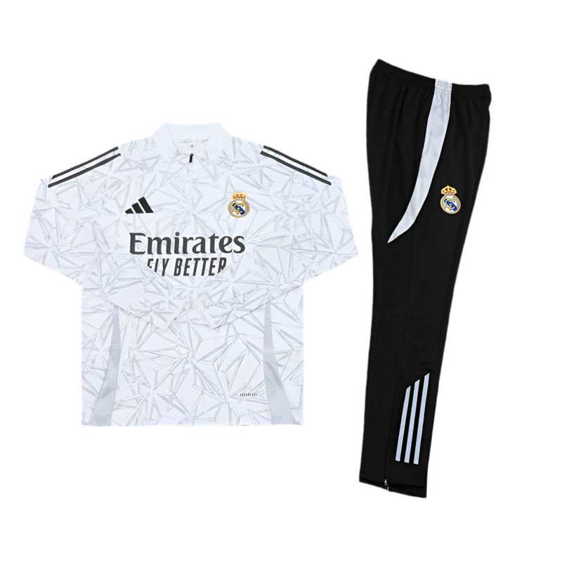 Real Madrid 24/25 Tracksuit - White