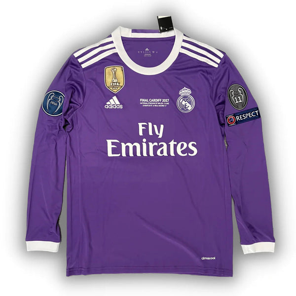 Real Madrid Long Sleeve T-Shirt with 6 Patches - Ronaldo #7