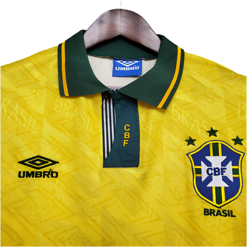 Retro Brazilian National Team Jersey 1991/1993 Yellow -