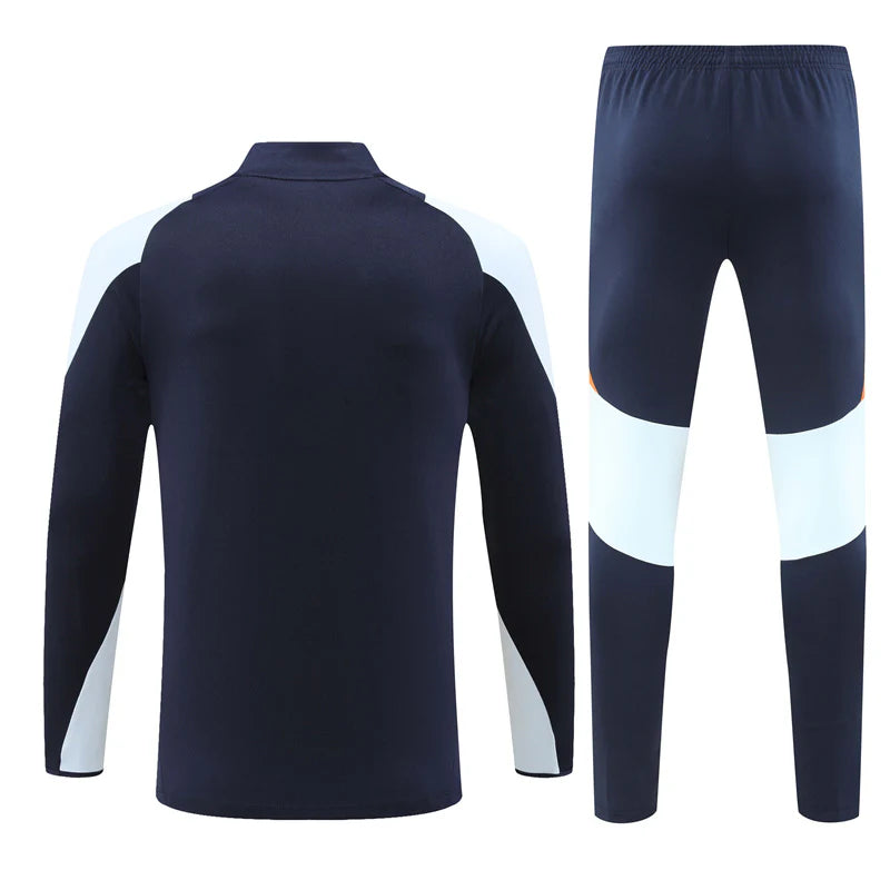 Real Madrid 24/25 Tracksuit - Blue and Orange