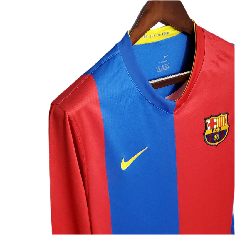 Barcelona Long Sleeve T-Shirt 06/07 - Maroon