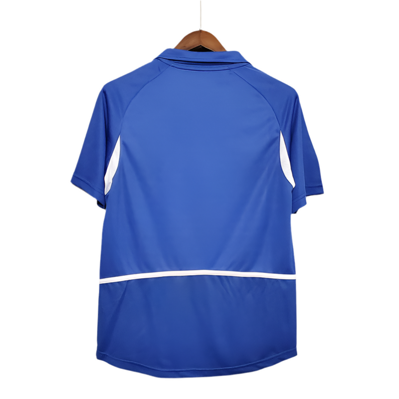 Retro 2002 Brazilian National Team Jersey Blue -