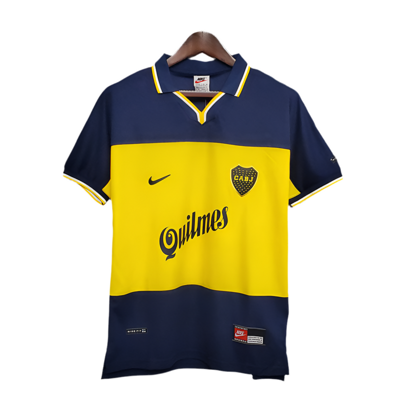 Boca Juniors Retro 1999 Blue and Yellow Jersey -