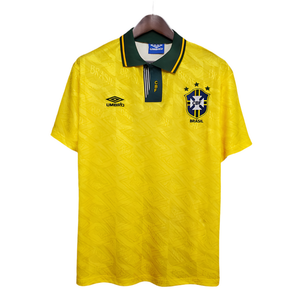 Retro Brazilian National Team Jersey 1991/1993 Yellow -