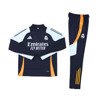 Real Madrid 24/25 Tracksuit - Blue and Orange