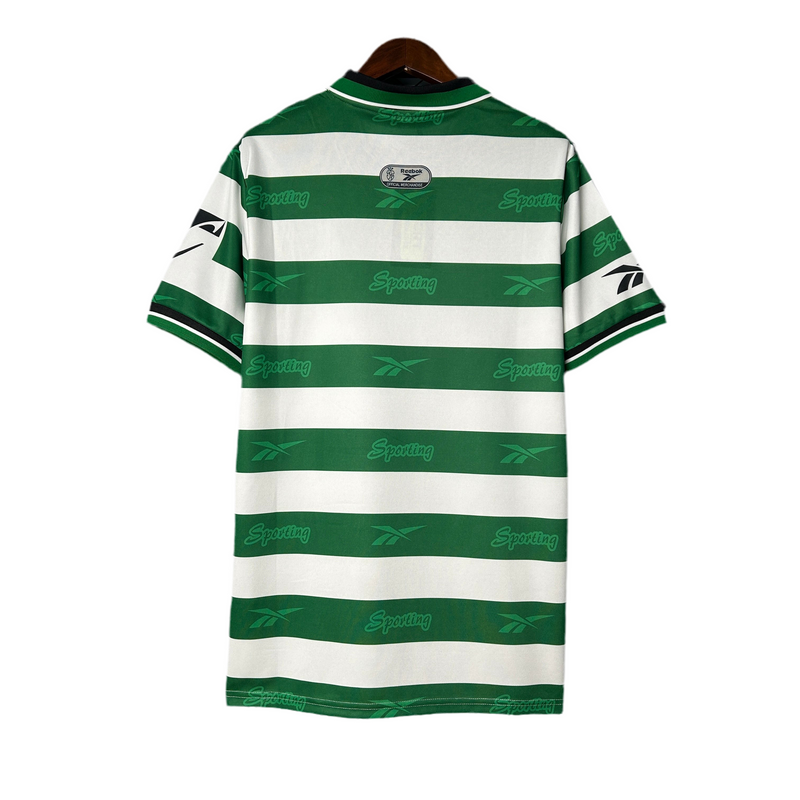 Sporting Retro Home Shirt 1999/2000 - Green and White