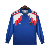 Maillot à manches longues de l'équipe nationale de France 88/90 - Bleu