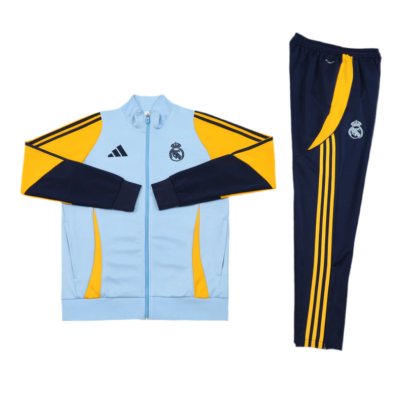 Real Madrid 24/25 Tracksuit - Blue and Yellow