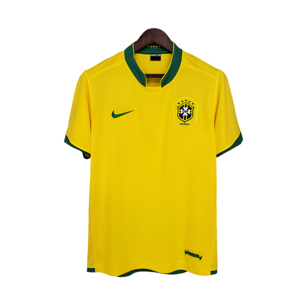 Retro 2006 Brazilian National Team Jersey Yellow -