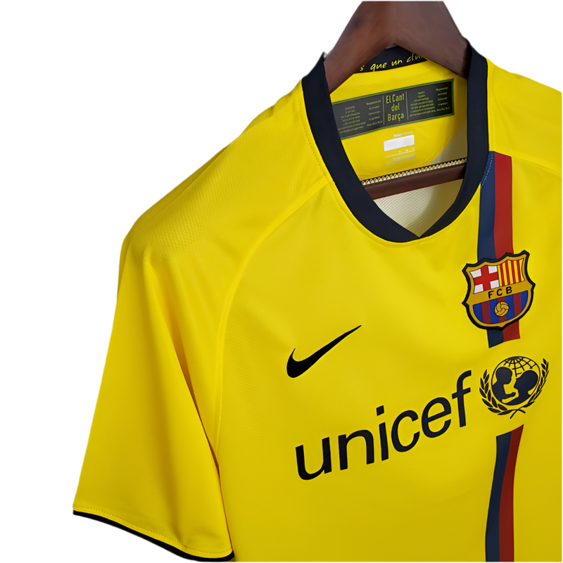 Camisola Barcelona Retrô 2008/2009 - Amarela