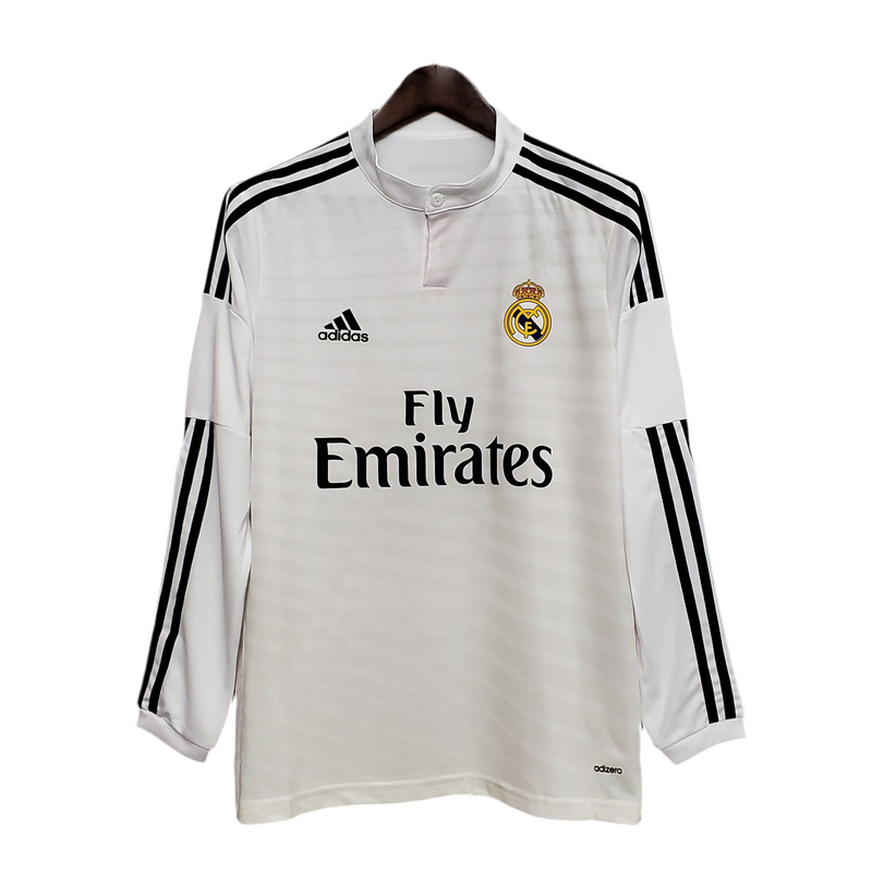 Real Madrid 14/15 Long Sleeve Jersey - White