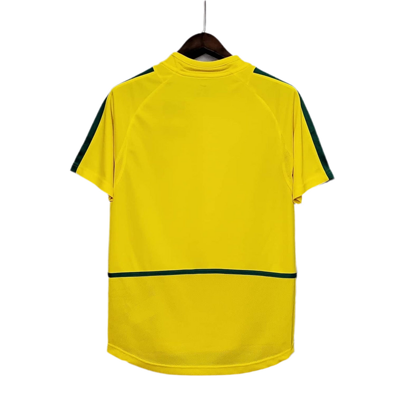 Retro 2002 Brazilian National Team Jersey Yellow -