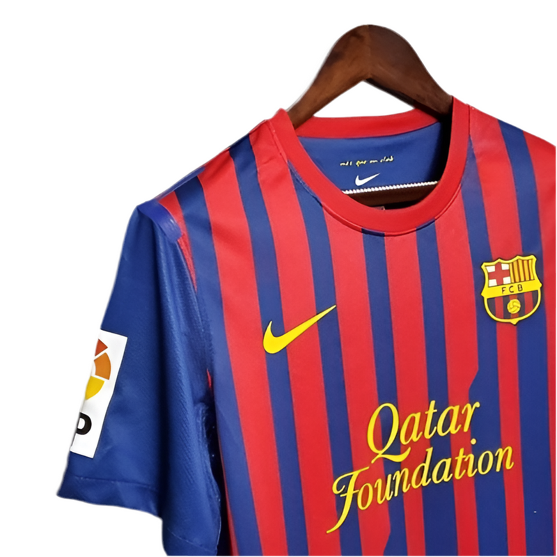 Camisola Barcelona Retrô 2011/2012 - Azul e Grená
