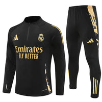 Real Madrid 24/25 Tracksuit - Black