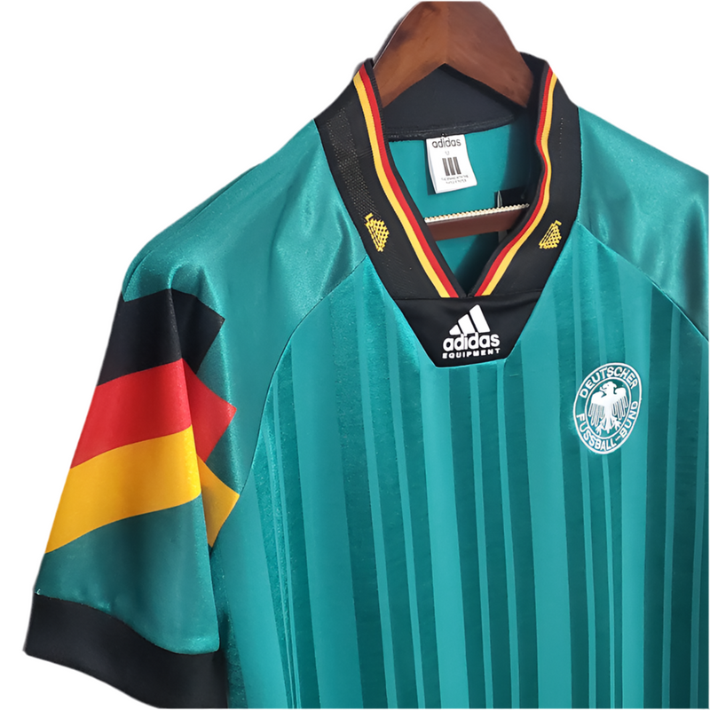 Maillot rétro de l'équipe nationale d'Allemagne 1992 - Vert