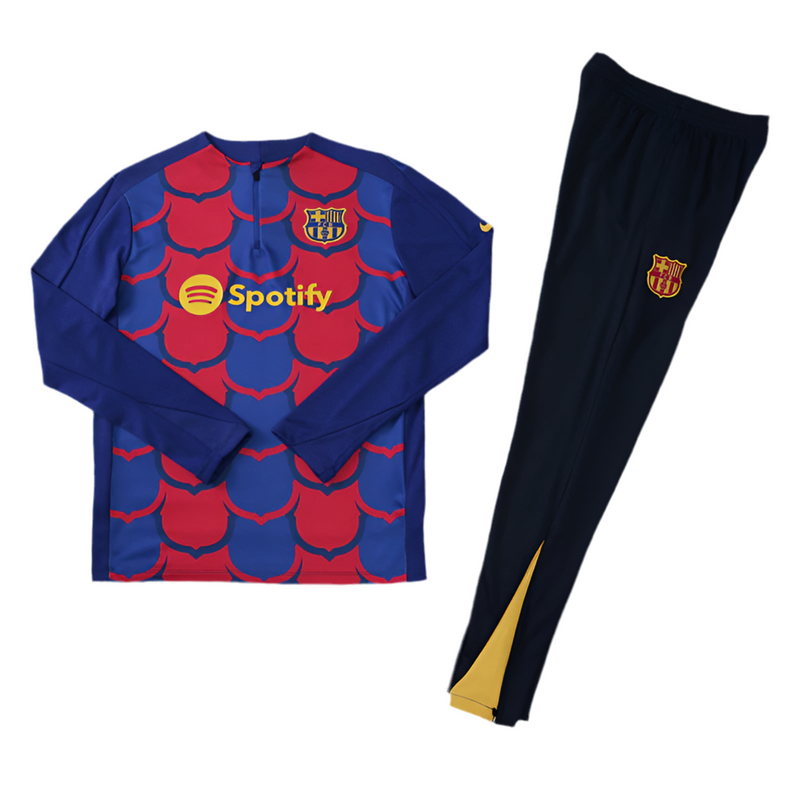 Barcelona 24/25 Tracksuit - Blue and Red