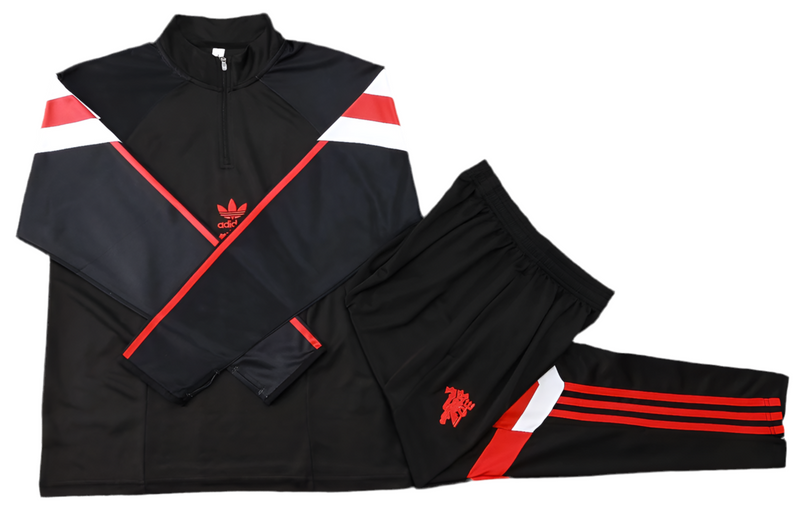 Manchester United 24/25 Tracksuit - Black