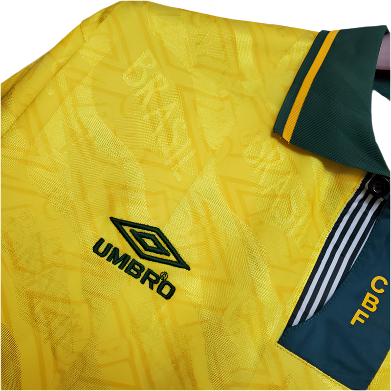 Retro Brazilian National Team Jersey 1991/1993 Yellow -