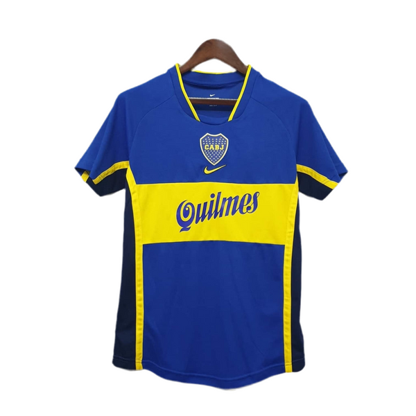 Boca Juniors Retro 2001 Blue and Yellow Jersey -