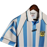 Camisola Seleção Argentina Retrô 1997-1998 Azul e Branca -