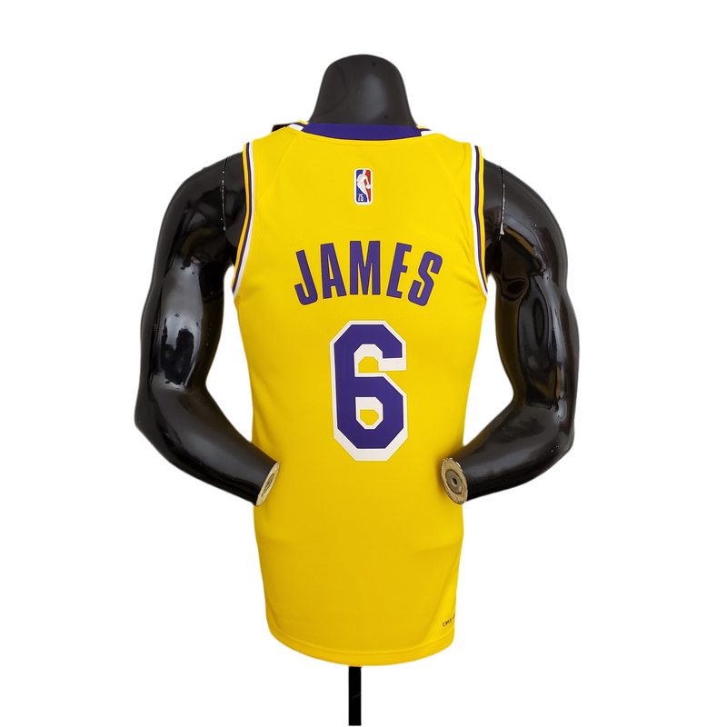 Los Angeles Lakers Men's 75th Anniversary NBA Tank Top - Yellow