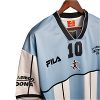 Camisola Seleção Argentina Retrô 2001 Azul e Branca- Fila