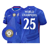 Camisola Chelsea I 25/26 - Patch WORLD CHAMPIONS FIFA