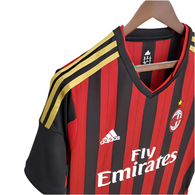 Camisola AC Milan Retrô 2013/2014 - Vermelha e Preta