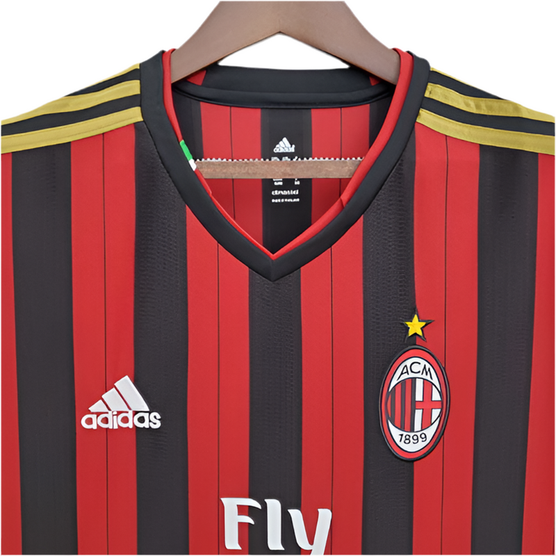Camisola AC Milan Retrô 2013/2014 - Vermelha e Preta