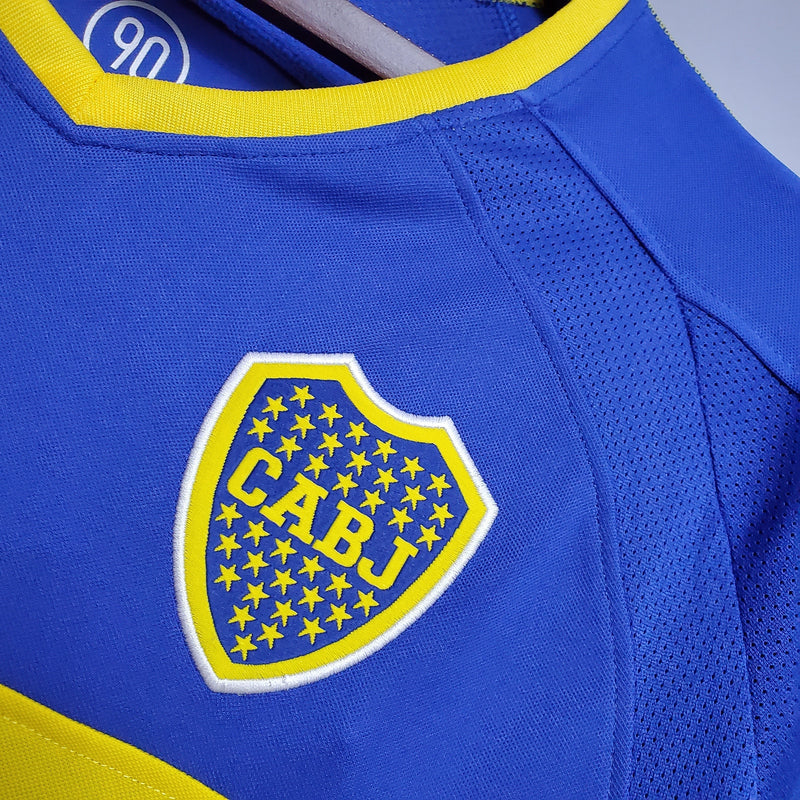 Boca Juniors Long Sleeve Jersey 03/04 - Blue and Yellow