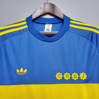 Maillot Boca Juniors 1981 à manches longues - Bleu