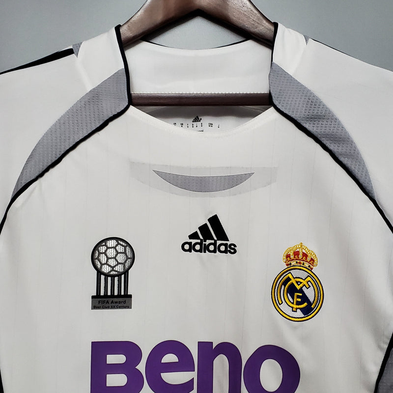 Real Madrid Long Sleeve Jersey 06/07 - White