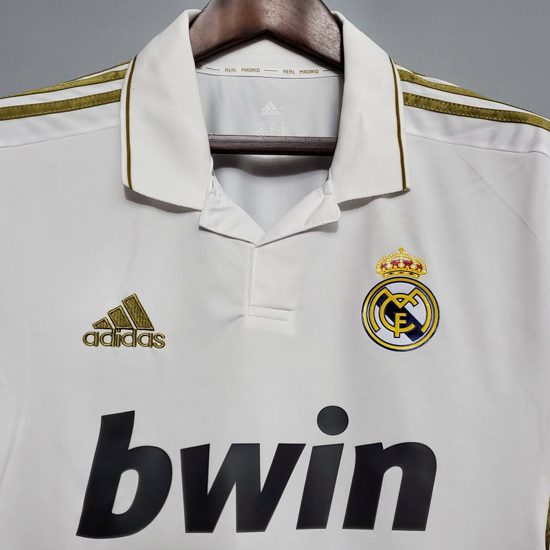 Real Madrid 11/12 Long Sleeve Jersey - White